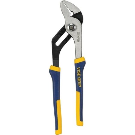 4935321 Groove Joint Plier, 10 in OAL, 214 in Jaw Opening, BlueYellow Handle, CushionGrip Handle -  IRWIN, 4935321L